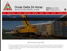 Tablet Screenshot of gruasdelta.com